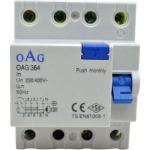 4x40A 300mA Kaçak Akım Roleri 