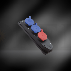 3*25A 1 Adet+1*16A 2 Adet Kauçuk Grup priz 