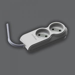 İkili Çocuk Korumalı topraklı priz Klemensli 