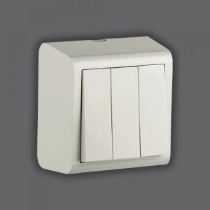 Üçlü Anahtar Sıva Üstü 