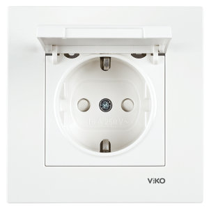 Etiketli Kapakl› Topraklı Priz Çocuk Korumalı 